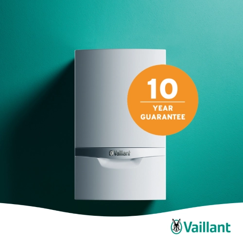 Engineer installing a boiler